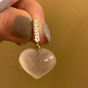 Earrings- Rose Quartz/with Crystal accents